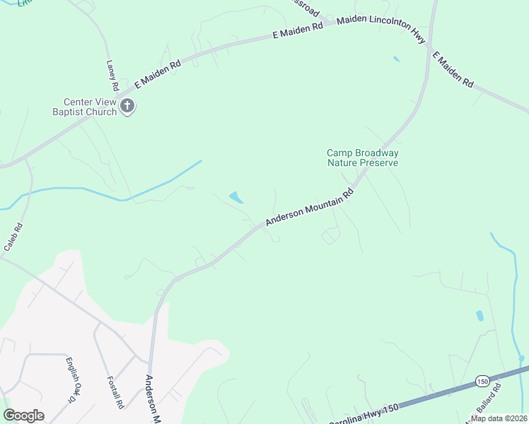 map of restaurants, bars, coffee shops, grocery stores, and more near 5107 Anderson Mountain Road in Maiden