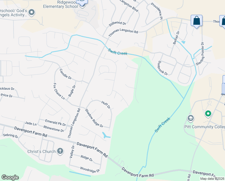 map of restaurants, bars, coffee shops, grocery stores, and more near 4312 Dublin Road in Winterville