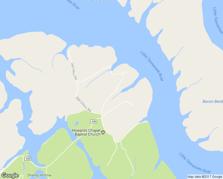 map of restaurants, bars, coffee shops, grocery stores, and more near 261 Old Citico Road in Vonore