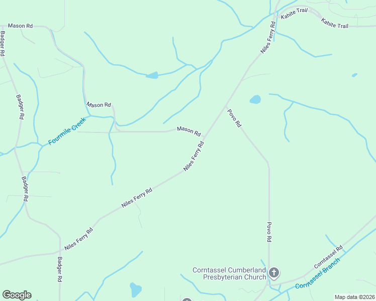 map of restaurants, bars, coffee shops, grocery stores, and more near 2467 Niles Ferry Road in Madisonville