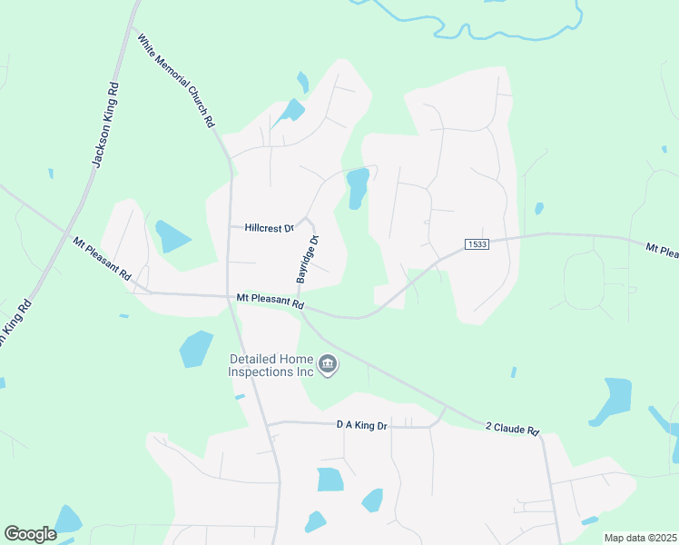 map of restaurants, bars, coffee shops, grocery stores, and more near 75 Chase Circle in Johnston County