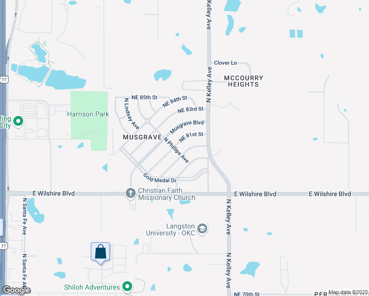 map of restaurants, bars, coffee shops, grocery stores, and more near 804 Northeast 81st Street in Oklahoma City