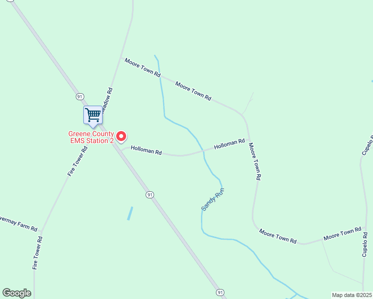 map of restaurants, bars, coffee shops, grocery stores, and more near 351 Holloman Road in Walstonburg