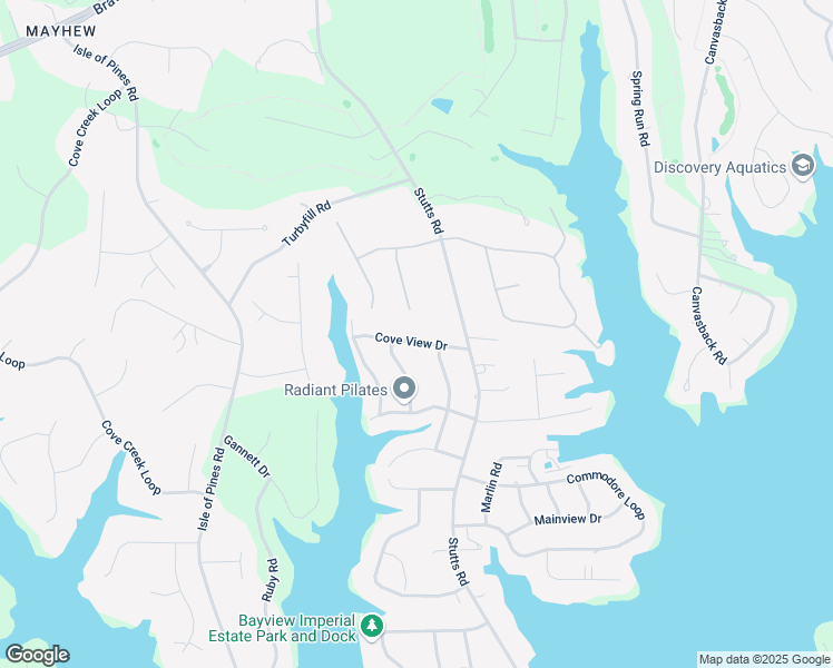 map of restaurants, bars, coffee shops, grocery stores, and more near 128 Cove View Drive in Mooresville