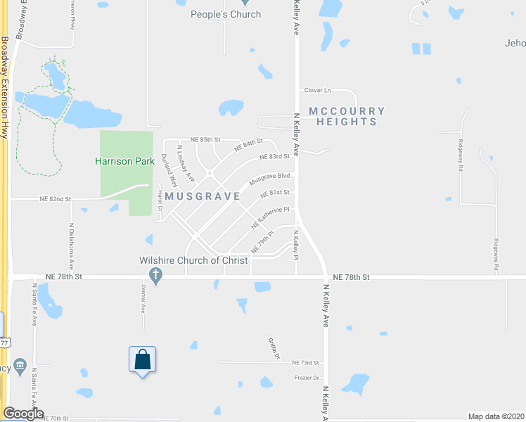map of restaurants, bars, coffee shops, grocery stores, and more near 804 Northeast 81st Street in Oklahoma City