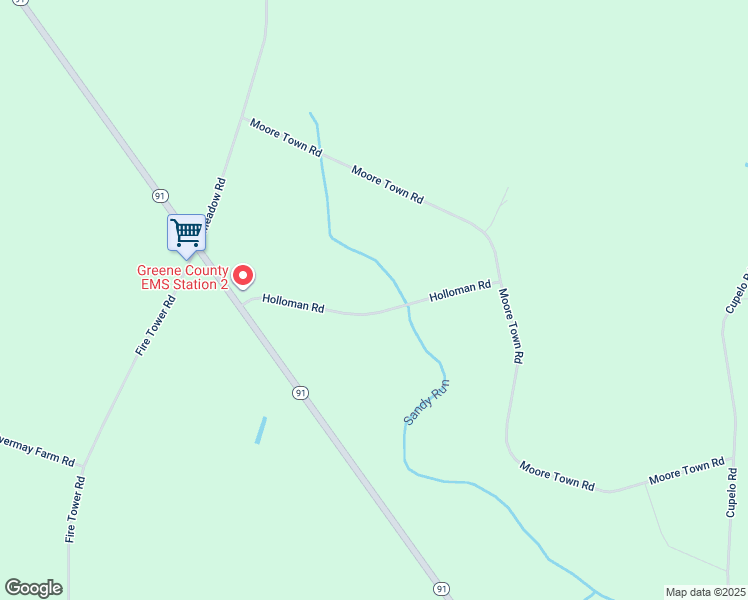 map of restaurants, bars, coffee shops, grocery stores, and more near 351 Holloman Road in Walstonburg