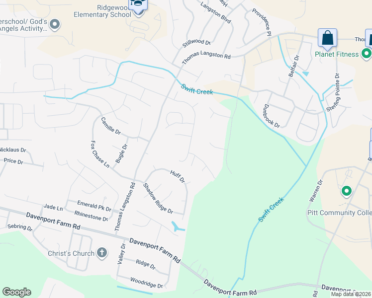 map of restaurants, bars, coffee shops, grocery stores, and more near 4312 Dublin Road in Winterville