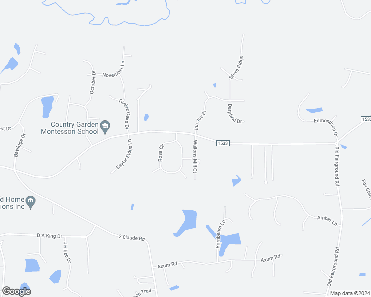 map of restaurants, bars, coffee shops, grocery stores, and more near 89 Rosa Circle in Johnston County