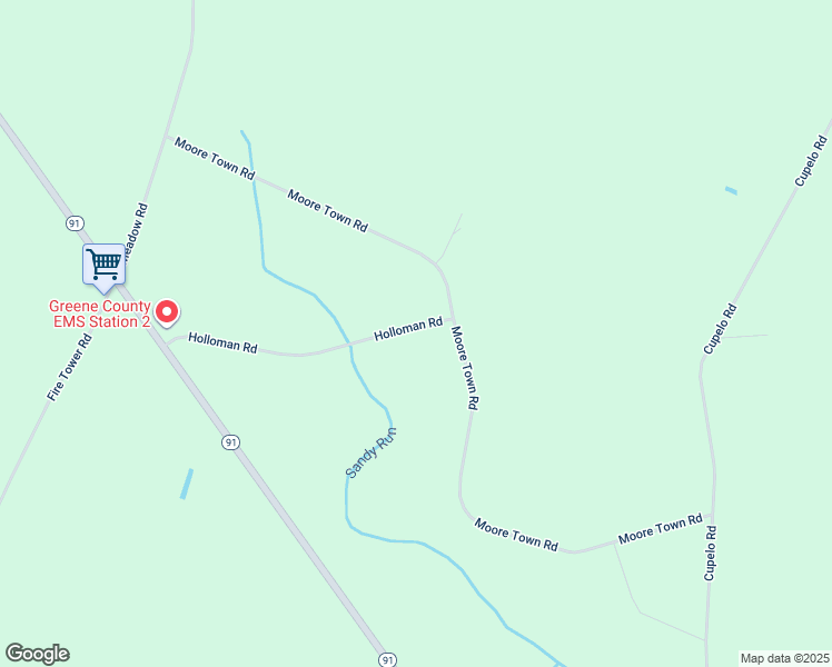 map of restaurants, bars, coffee shops, grocery stores, and more near 570 Holloman Road in Walstonburg