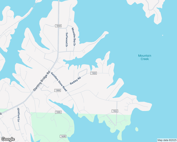 map of restaurants, bars, coffee shops, grocery stores, and more near 7954 Barkley Road in Sherrills Ford