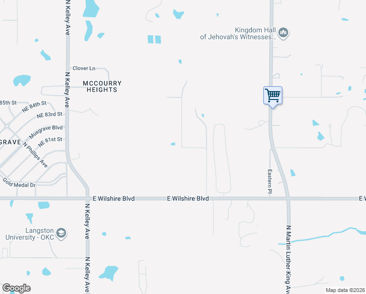 map of restaurants, bars, coffee shops, grocery stores, and more near 1600 Ridgeway Road in Oklahoma City