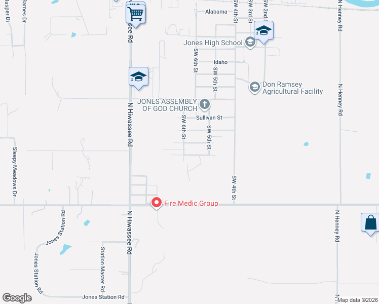 map of restaurants, bars, coffee shops, grocery stores, and more near 600 Franklin Street in Jones