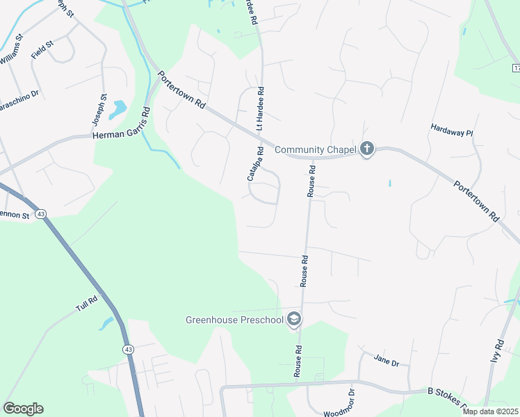 map of restaurants, bars, coffee shops, grocery stores, and more near 1202 Catalpa Road in Greenville