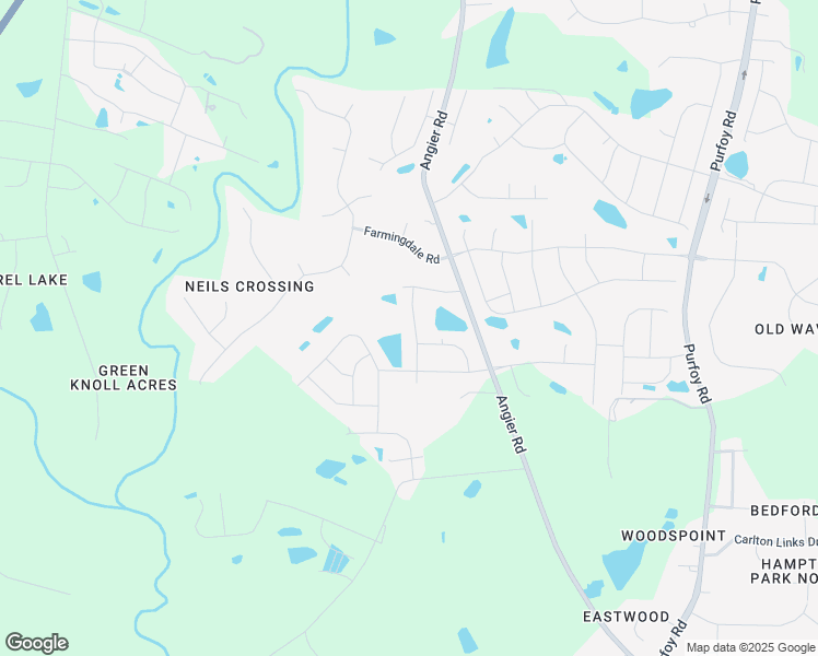 map of restaurants, bars, coffee shops, grocery stores, and more near 1614-1622 Angier Road in Fuquay Varina