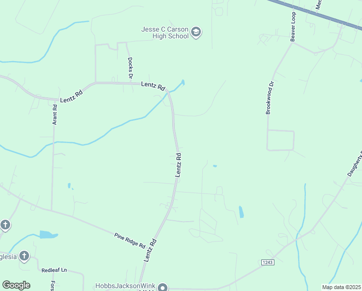 map of restaurants, bars, coffee shops, grocery stores, and more near 2110 Lentz Road in China Grove
