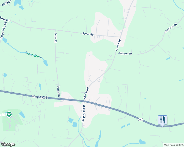 map of restaurants, bars, coffee shops, grocery stores, and more near 145 Crescent Heights Drive in Salisbury