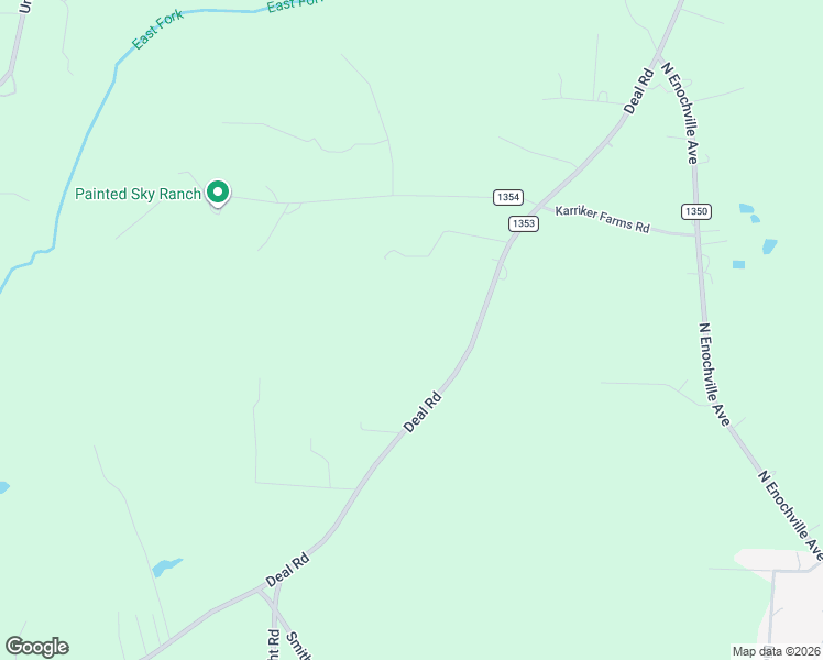 map of restaurants, bars, coffee shops, grocery stores, and more near 1180 Deal Road in Mooresville