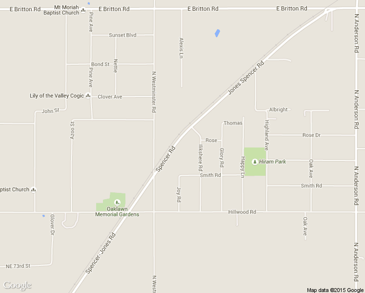 map of restaurants, bars, coffee shops, grocery stores, and more near 8312 Spencer-Jones Road in Jones