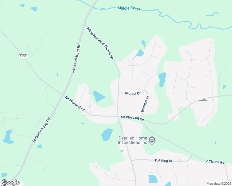 map of restaurants, bars, coffee shops, grocery stores, and more near 2519 White Memorial Church Road in North Carolina