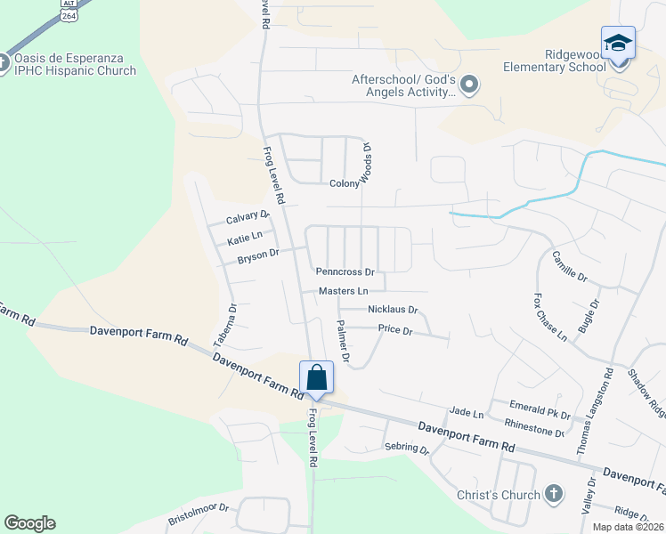 map of restaurants, bars, coffee shops, grocery stores, and more near 3533 Palmetto Drive in Greenville