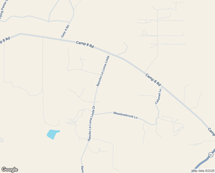 map of restaurants, bars, coffee shops, grocery stores, and more near 5125 Rancho La Loma Linda Drive in Paso Robles