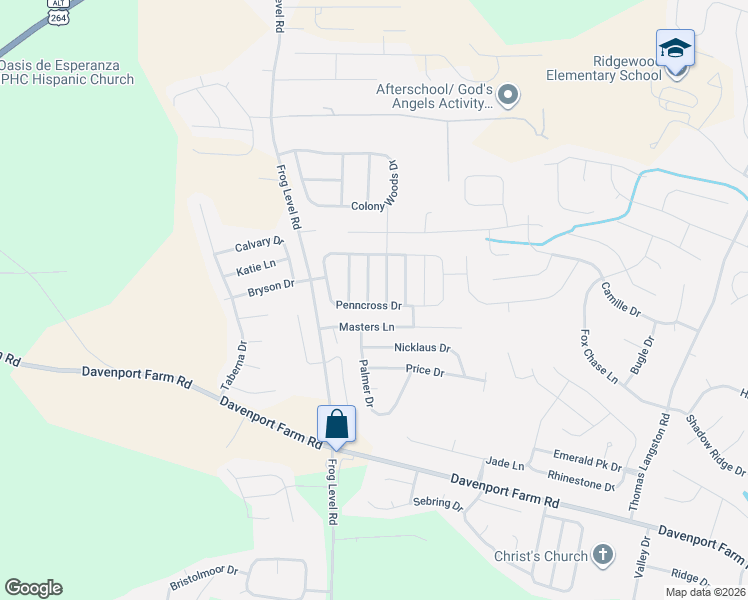 map of restaurants, bars, coffee shops, grocery stores, and more near 3533 Palmetto Drive in Greenville