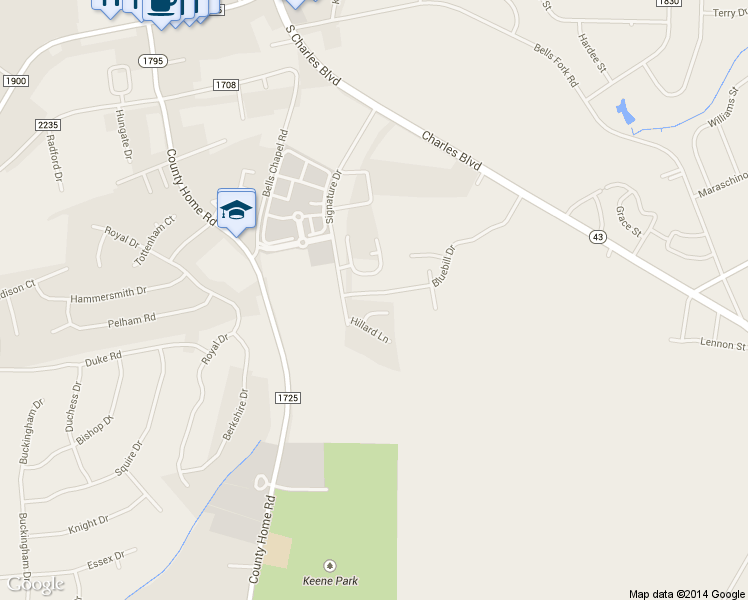 map of restaurants, bars, coffee shops, grocery stores, and more near 4020 Bluebill Drive in Greenville