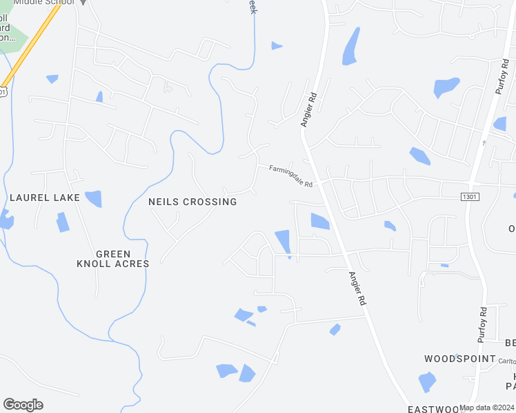 map of restaurants, bars, coffee shops, grocery stores, and more near 604 Sage Court in Fuquay-Varina