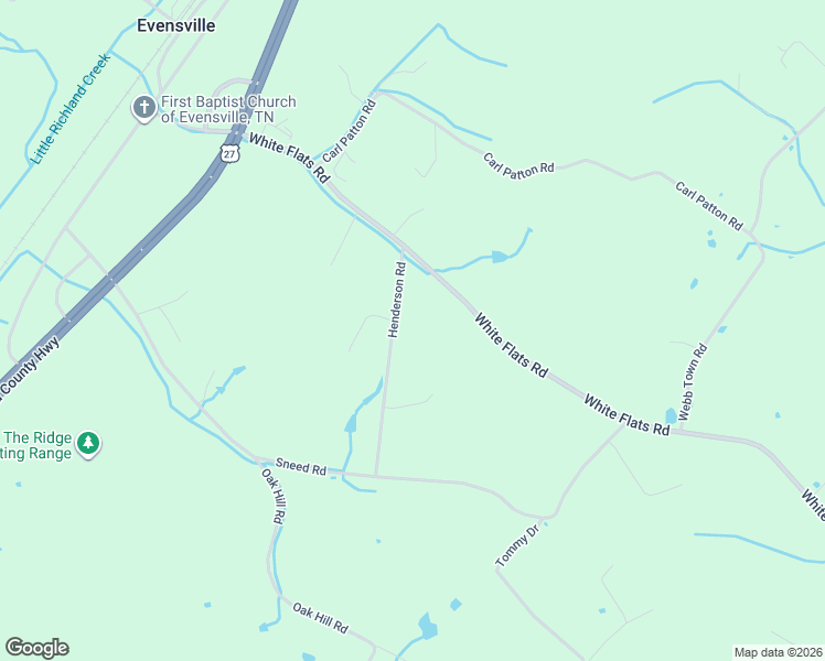 map of restaurants, bars, coffee shops, grocery stores, and more near 495 Henderson Road in Evensville