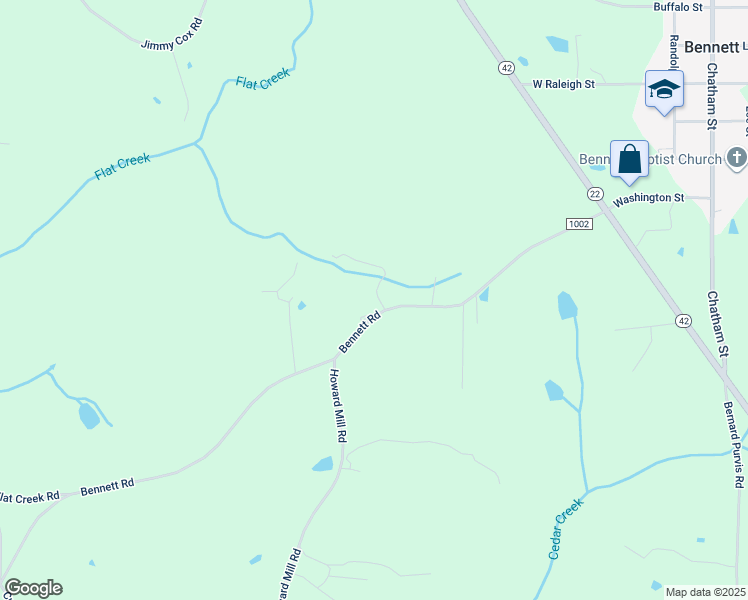 map of restaurants, bars, coffee shops, grocery stores, and more near 6885 Dewitt Country Lane in Bennett