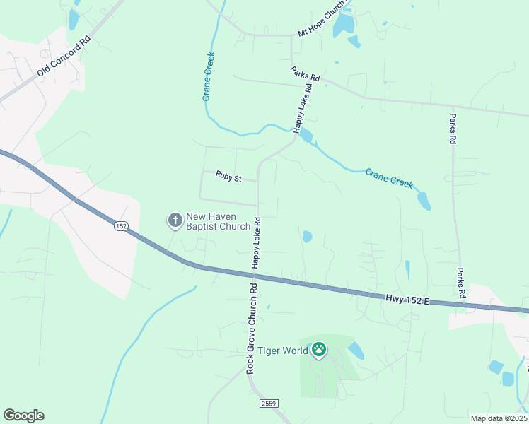 map of restaurants, bars, coffee shops, grocery stores, and more near 225 Happy Lake Road in Rockwell