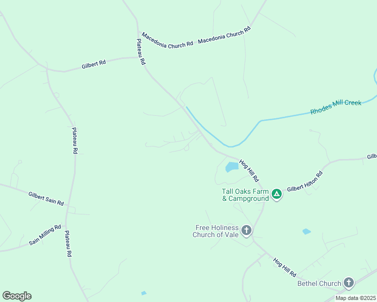 map of restaurants, bars, coffee shops, grocery stores, and more near 3697 Hog Hill Road in Vale