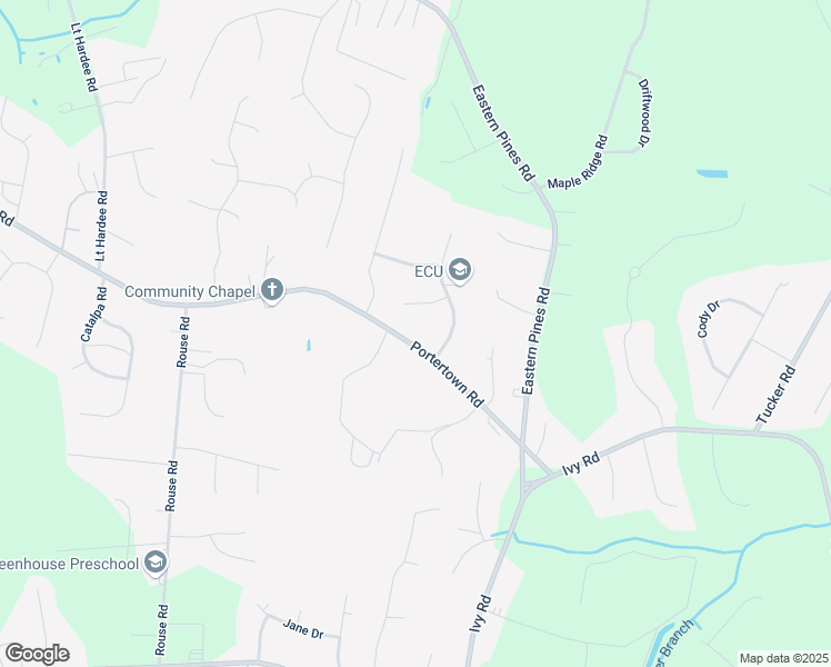 map of restaurants, bars, coffee shops, grocery stores, and more near 3270 Portertown Rd in Greenville