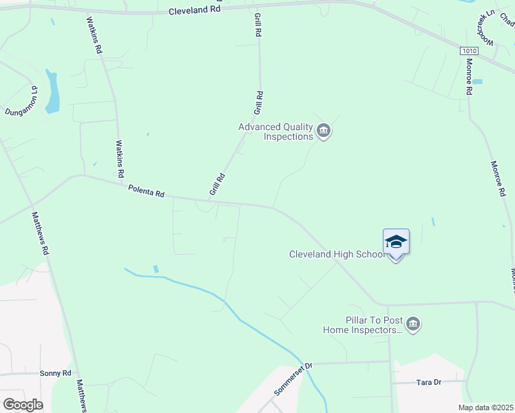 map of restaurants, bars, coffee shops, grocery stores, and more near 2535 Polenta Road in Clayton