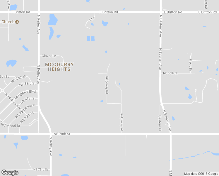 map of restaurants, bars, coffee shops, grocery stores, and more near 8400 Ridgeway Road in Oklahoma City