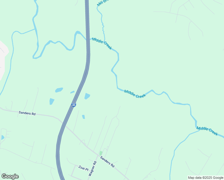 map of restaurants, bars, coffee shops, grocery stores, and more near 2376 Sanders Road in Johnston County