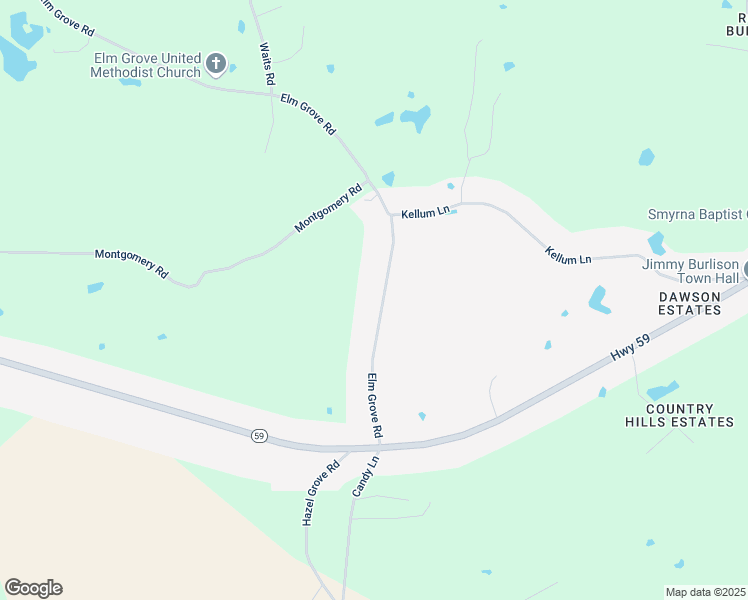 map of restaurants, bars, coffee shops, grocery stores, and more near 271 Elm Grove Road in Burlison