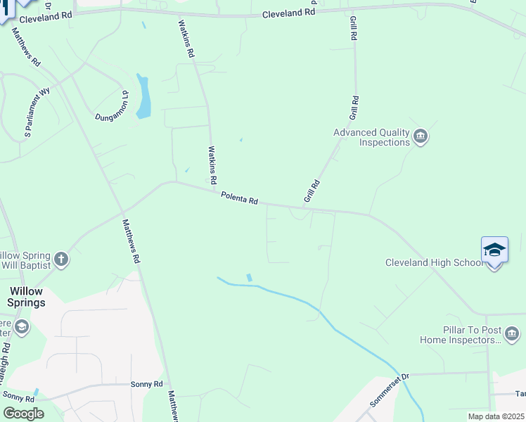 map of restaurants, bars, coffee shops, grocery stores, and more near 44 Stephens Timberline View in Clayton