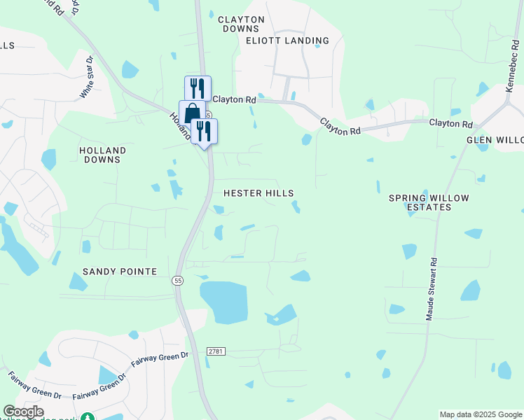 map of restaurants, bars, coffee shops, grocery stores, and more near 1228 Jicarilla Lane in Wake County