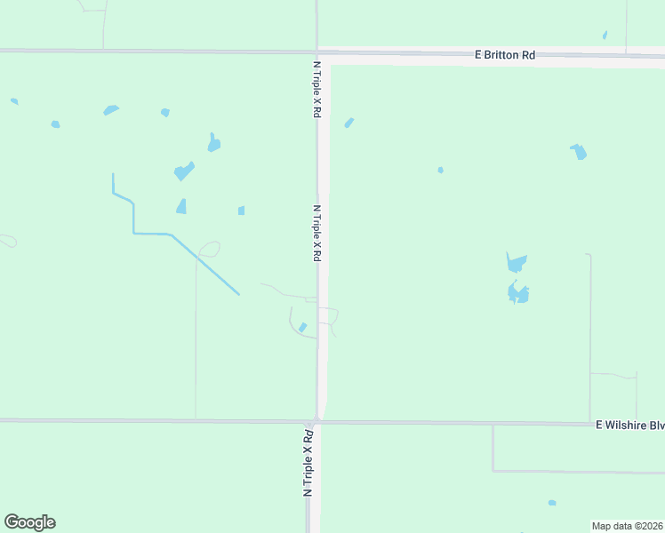 map of restaurants, bars, coffee shops, grocery stores, and more near 8613-8851 North Triple X Road in Jones