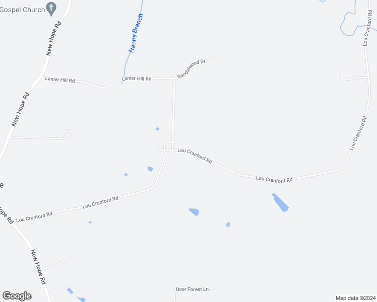 map of restaurants, bars, coffee shops, grocery stores, and more near Lou Cranford Road in Denton