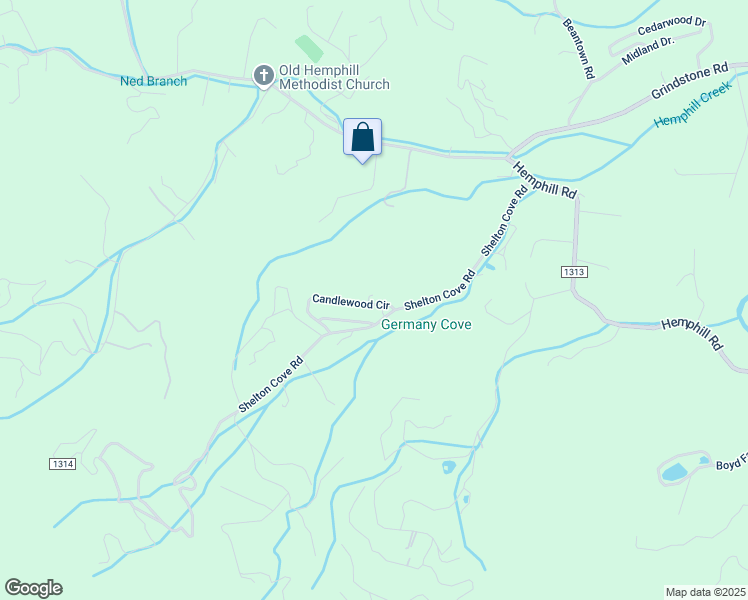 map of restaurants, bars, coffee shops, grocery stores, and more near 70 Candlewood Cir in Waynesville