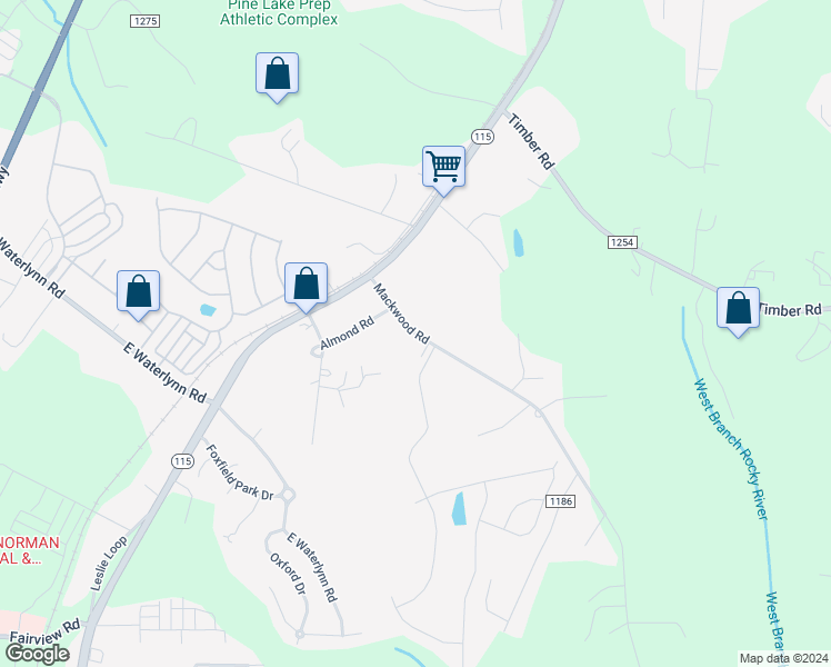 map of restaurants, bars, coffee shops, grocery stores, and more near 139 Mackwood Road in Mooresville