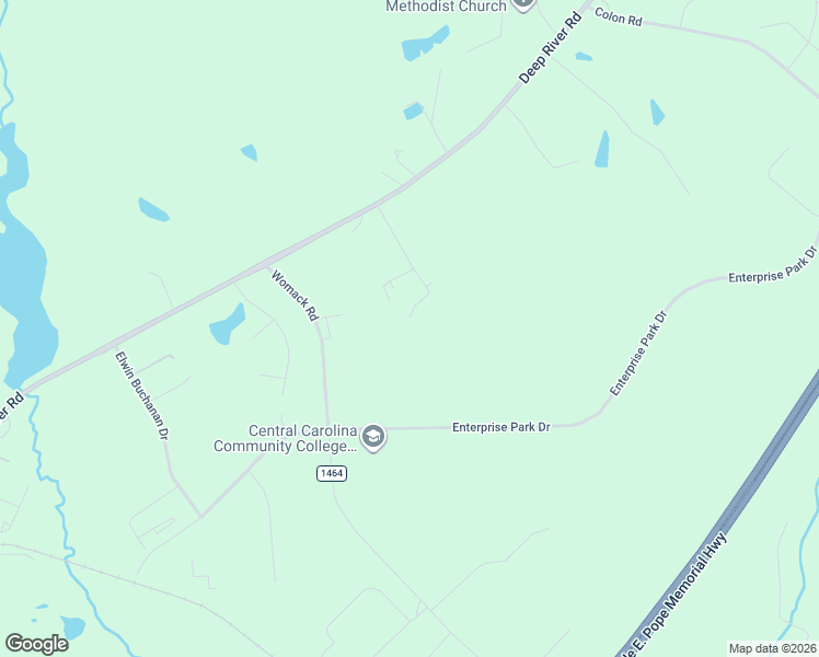 map of restaurants, bars, coffee shops, grocery stores, and more near 166 Wendy Lane in Sanford