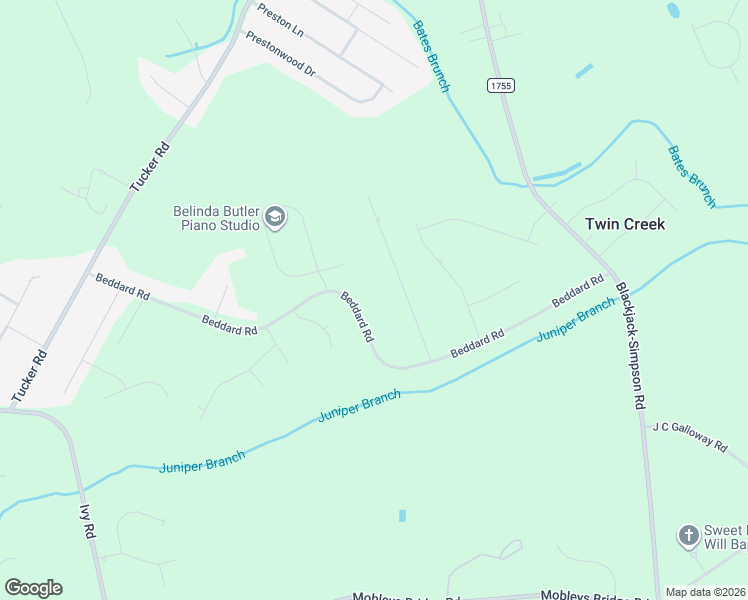 map of restaurants, bars, coffee shops, grocery stores, and more near 2909 Beddard Road in Greenville