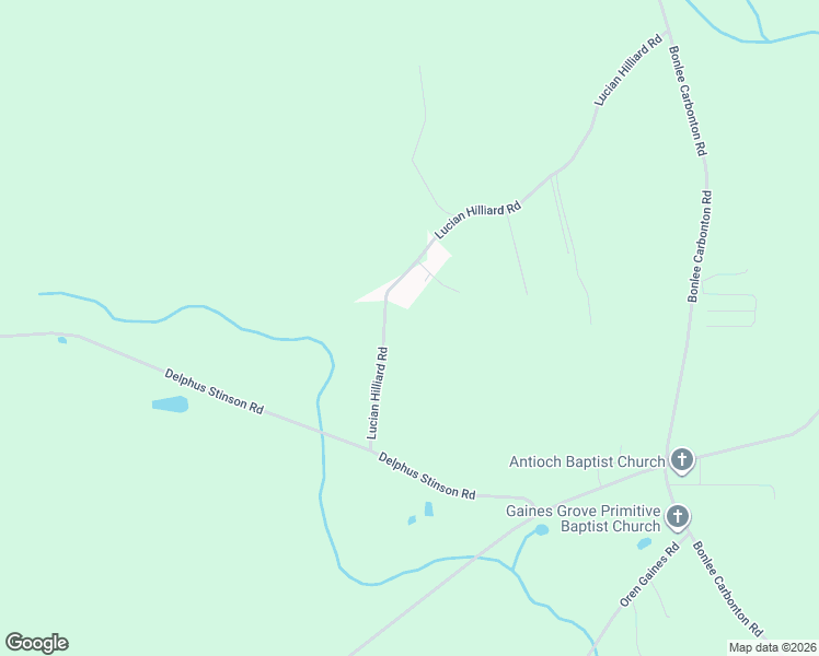 map of restaurants, bars, coffee shops, grocery stores, and more near 951 Lucian Hilliard Road in Goldston