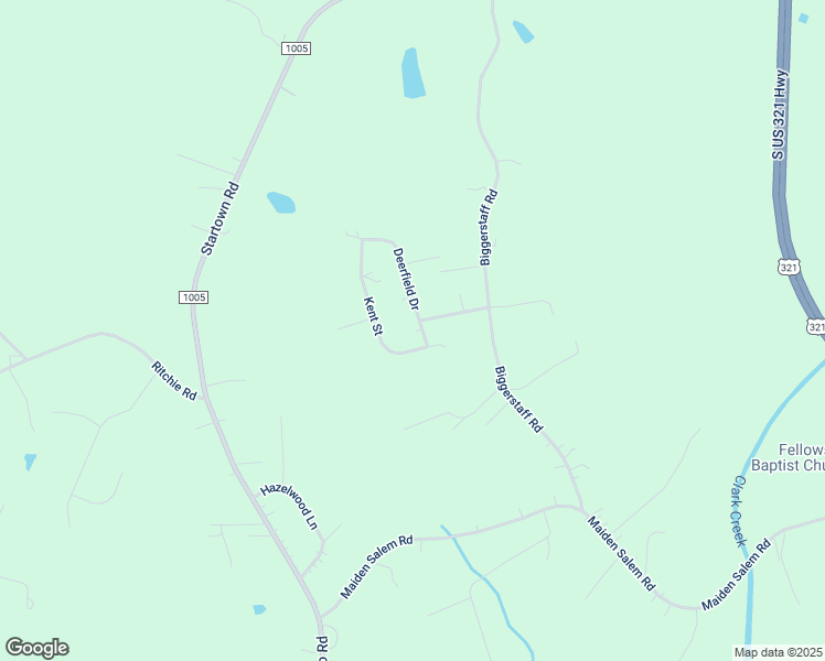 map of restaurants, bars, coffee shops, grocery stores, and more near 4179 Deerfield Drive in Maiden