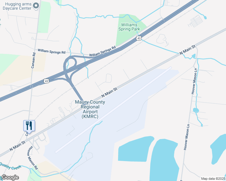 map of restaurants, bars, coffee shops, grocery stores, and more near North Main Street in Mount Pleasant