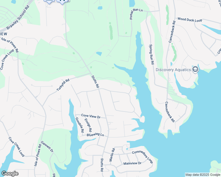 map of restaurants, bars, coffee shops, grocery stores, and more near 125 Woodstream Circle in Mooresville