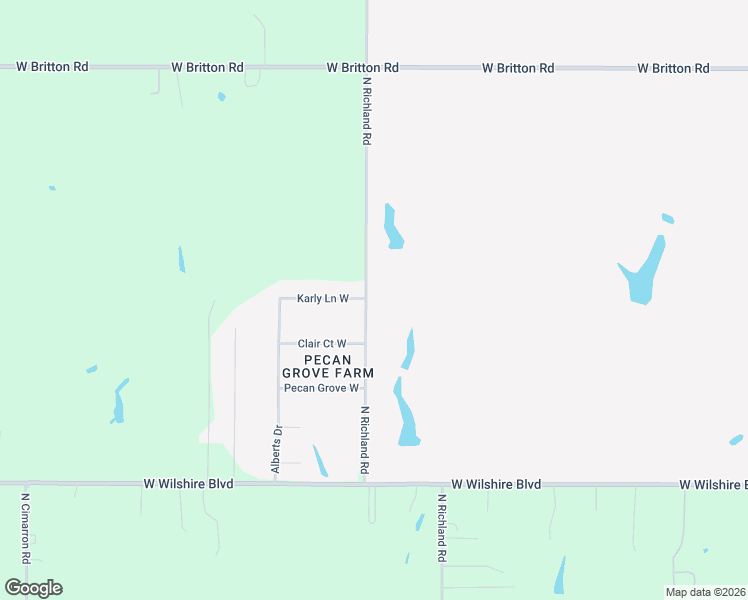 map of restaurants, bars, coffee shops, grocery stores, and more near 8512 North Richland Road in Yukon